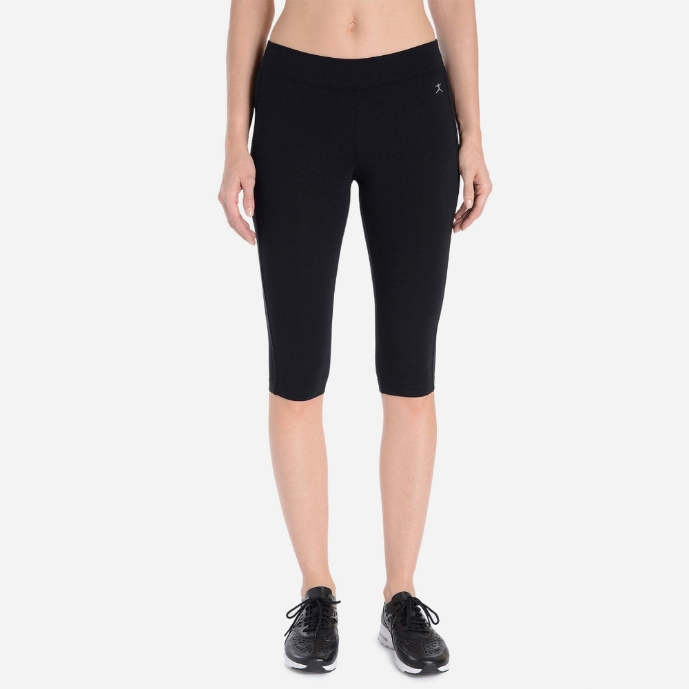 Danskin Now Cropped Leggings Black Active Gym Fitness Workout
